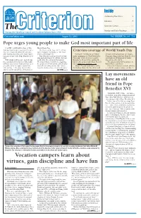 Vocation Campers Learn About Virtues, Gain Discipline and Have