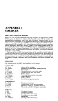 Appendix 1 Sources