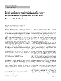 Isolation and Characterization of Microsatellite Markers for the Marine Black Nerite Nerita Atramentosa: Tools for Assessment and Design of Marine Protected Areas