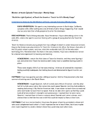 Masters of Scale Episode Transcript – Wendy Kopp