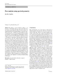 Pose Analysis Using Spectral Geometry