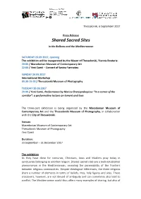 Shared Sacred Sites in the Balkans and the Mediterranean