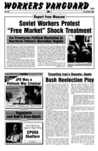 Soviel Workers Prolesl "Free Markel" Shock Trealmenl