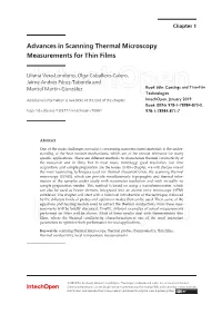 Advances in Scanning Thermal Microscopy Measurements for Thin Films