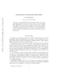 Arxiv:1311.4128V4 [Math.QA] 18 Sep 2015 Ob Klocalization
