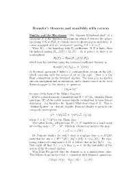Browder's Theorem and Manifolds with Corners