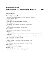 Communications in Computer and Information Science 452