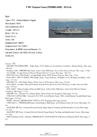 F 591 Virginio Fasan [FREMM ASW] - 2014 4X