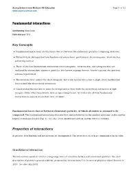 Fundamental Interactions
