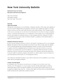 New York University Bulletin