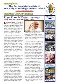 Pope Francis' Easter Message Easter 2019 Issue