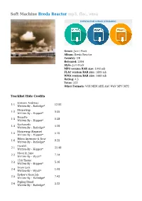 Soft Machine Breda Reactor Mp3, Flac, Wma