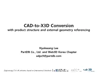 CAD-To-X3D Conversion with Product Structure and External Geometry Referencing