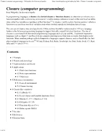 Closure (Computer Programming) - Wikipedia, the Free Encyclopedia