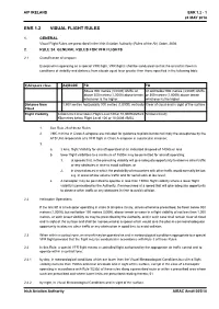 Enr 1.2 Visual Flight Rules
