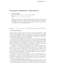 Strangeness, Equilibration, Hadronization