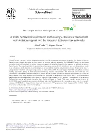 A Multi-Hazard Risk Assessment Methodology, Stress Test Framework and Decision Support Tool for Transport Infrastructure Networks