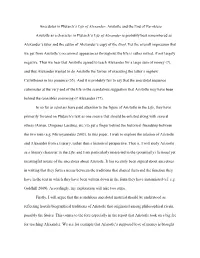 Anecdotes in Plutarch's Life of Alexander