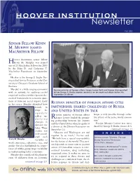 Hoover Institution Newsletter Fall 2005
