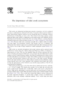 The Importance of Tidal Creek Ecosystems