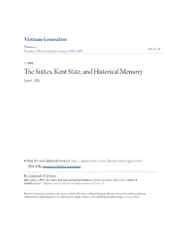 The Sixties, Kent State, and Historical Memory