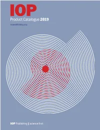 Product Catalogue 2019 Ioppublishing.Org Image: View of a Crater, from the Mars Reconnaissance Orbiter Mission