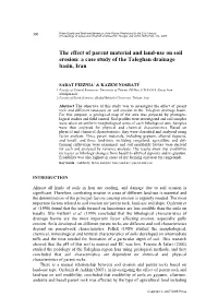 The Effect of Parent Material and Land-Use on Soil Erosion: a Case Study of the Taleghan Drainage Basin, Iran