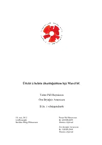 Úttekt Á Helstu Áhættuþáttum Hjá Marel Hf