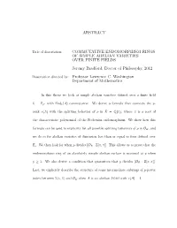 Abstract Commutative Endomorphism Rings Of