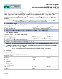 Vtrans TS4 NOI, Question D.1 List of First Waters to Which Designated MS4 Areas Discharge, Impairment Status, and Pollutants for Impaired Waters November 17, 2017
