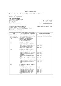Auditor Credentials Form 2012