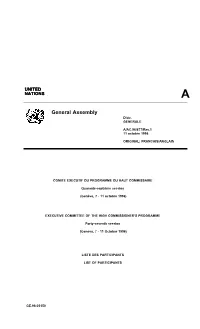 General Assembly Distr
