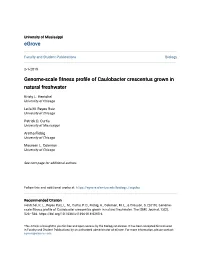Genome-Scale Fitness Profile of Caulobacter Crescentus Grown in Natural Freshwater
