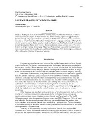 Language Learning in Tandem Via Skype