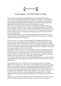 Lise Autogena – the Sound Mirrors Project
