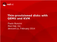 Thin-Provisioned Disks with QEMU and KVM