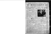U.S., Soviet Avoid Issues of Cold