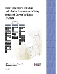 An Evaluation Framework and Its Testing in the South Georgian Bay Region SUMMARY
