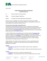 Behavioral Health Constituency Section FROM