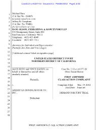 CLASS ACTION COMPLAINT 19 20 V