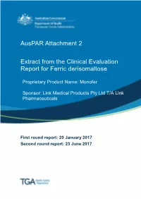 Extract from the Clinical Evaluation Report for [...]
