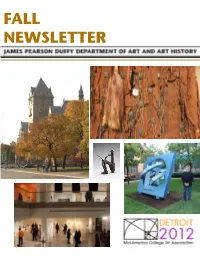 Fall Newsletter Content