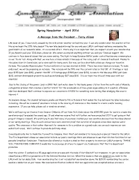 LWLA Spring 2016 Newsletter