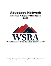 Effective Advocacy Toolbox Handbook