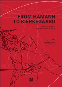 From Hamann to Kierkegaard