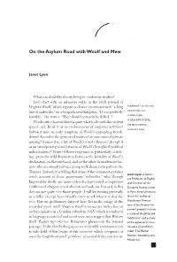 Janet Lyon, “On the Asylum Road with Woolf and Mew”