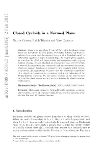 Closed Cycloids in a Normed Plane