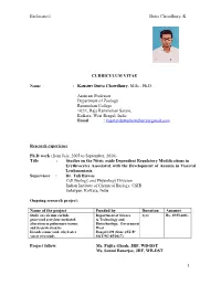 Kaustav-Dutta-Chowdhury-Zoology