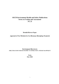 OECD Environment Health and Safety Publications Series on Testing and Assessment No
