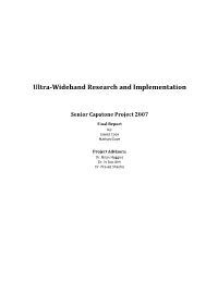Ultra-Wideband Research and Implementation